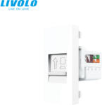 LIVOLO C7UTPW LIVOLO RJ45 CAT6 UTP internet csatlakozó aljzat, fehér (C7UTPW)