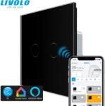 LIVOLO C714WECB LIVOLO EC okos redőny érintőkapcsoló, 240V 3A, fekete kristályüveg (C714WECB)