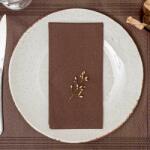 Mapelor Textúrált szalvéta "barna" 40x40 cm 1/8 hajtás 50 lap/csomag - Mapelor