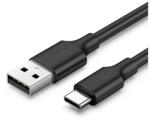 UGREEN adatkábel (USB - Type-C, 3A, gyorstöltő, 300cm) FEKETE (US287)
