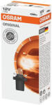 OSRAM Set 10 Becuri Bord OSRAM B8.5d, Soclu Negru - 12V, 1.2W (Iluminat Instrumente Ceasuri) (2721MF)