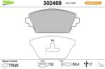 VALEO set placute frana, frana disc VALEO ESSENTIAL 302469 (302469)