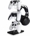 PadForce Suport PadForce® controller compatibil cu Xbox, PS5, PS4, Switch, Casti audio, organizator cabluri - Negru
