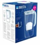 BRITA Glass Jug üveg vízszűrő kancsó 2.5 liter világoskék (1050452) + 1db Maxtra Pro szűrő