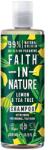 Faith in Nature Természetes élénkítő sampon citrommal és teafával, Minden hajtípusra, 400 ml (708002405914)