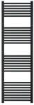 HeizTech Calorifer portprosop pentru baie, decorativ, negru, drept, cu 28 tevi, 500 x 1600, 713 W (R-B-500-1600-N-H)