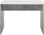 Bega OPTIMUS íróasztal, méretei 106x75x75 cm, színe beton/fehér