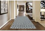 Mila Home Rizzoli Piramit rövid bolyhos szőnyeg, 120x180 cm, 100% poliészter, tapadós, fekete/fehér, 1400 gr/m2 (ACSVZRSH0515-120x180)