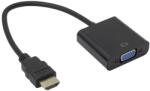 SBOX HDMI VGA/D-Sub Átalakító Fekete 20cm AD. HDMI-VGA/R (AD.HDMI-VGA/R)