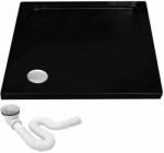 Rea Savoy Akril Zuhanytálca - Fekete - 90x90 cm