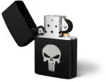 DRAGOWA Бензинова запалка с гравировка Punisher, черна (20626)
