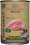  Biofood Biofood Organic 100% Pui pentru câini și pisici - 6 x 400 g