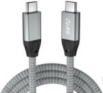  AVAX CB901 THUNDER 1m 3.2 Type C, USB4 100W/10Gbps fonott viharszürke kábel