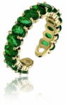  Marc Malone Csillogó aranyozott gyűrű zöld cirkónium kövekkel Arabella Green Ring MCR23048G