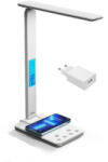 Media-Tech Asztali Lámpa LEDITOU indukciós töltővel fehér (MT222) - onlinepatron