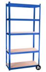 AGA Fém tároló polc 5 polcos 2 darab 180x90x40 cm - Kék (K18127) - inlea