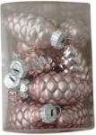 Decoration & Design Toboz üveg 6cm rózsaszín fényes-matt S/12 244456 (12445)