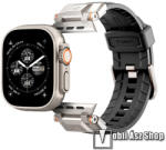 Spigen DURAPRO ARMOR okosóra sport szíj - FEKETE - szilikon, állítható, fém csat - Apple Watch Series 1/2/3 42mm / 4/5/6/SE 44mm / 7/8 45mm / Ultra 49mm - AMP06065 (AMP06065)