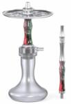 invi hookah Set Invi Vertex Frosted Steel Verde-rosu