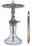 invi hookah Set Invi Vertex Frosted Steel Alabstru-galben-violet