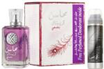 LATTAFA Mahasin Crystal Violet EDP 100 ml + dezodor spray Najdia 50 ml
