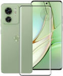 Motorola Edge 40 5G üvegfólia, tempered glass, előlapi, 5D, edzett, hajlított, fekete kerettel