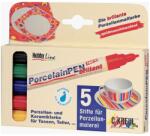  Porcelánfestő filctoll készlet Hobby Line Brillant - 5 db