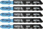 YATO Dekopírfűrészlap fémre T-befogással 21TPI 75/1, 0 mm HSS (5 darab) (YT-3412)