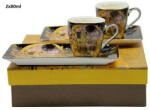 P&P Import Porceláncsésze oldaltálcával, 2 személyes, 80ml, Klimt: The Kiss
