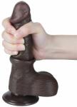 LoveToy Sliding Skin Dual 7.5'' Sliding Skin Dual Layer Dong Black III (19.5cm) Dildo