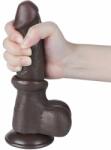 LoveToy Sliding Skin Dual 8'' Sliding Skin Dual Layer Dong Black I (20cm) Dildo