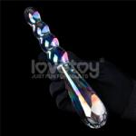 Lovetoy Twilight Gleam Glass Dildo- Rising Ripples (19cm) Dildo