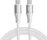 JOYROOM Light-Speed Series SA25-CC5 100W USB-C / USB-C kábel 1, 2m - fehér