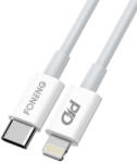 Foneng USB-C kábel Lighting Foneng X31, 3A, 2M (fehér)