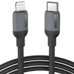 UGREEN US387 MPI USB-C, Lightning Szilikon kábel C94 chip 1M Fekete