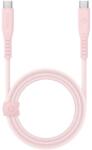 ENERGEA kabel Flow USB-C - USB-C 1.5m rózsaszín 240W 5A PD gyorstöltés