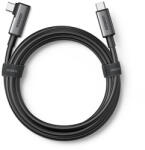 UGREEN szögletes USB C típusú kábel - USB C típusú kábel töltéshez 60W / adatátvitel VR szemüveg támogatással 5m fekete (US551)