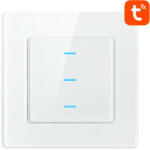 Avatto Intelligens villanykapcsoló WiFi Avatto N-TS10-W3 3 Way TUYA (fehér)