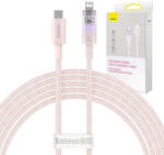 Baseus Gyorstöltő kábel Baseus USB-A Lightning Explorer Series 2m 20W (rózsaszín)