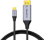 Lention USB-C és 8K60Hz DisplayPort kábel, 1, 7m (fekete)