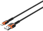 LDNIO LS531, USB - Lightning 1m kábel (szürke-narancs)