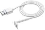 Cellularline STAND adatátvitel kábel és töltő (USB - lightning 8pin, gyorstöltés támogatás, 120cm, 90 fokos, MFI) FEHÉR Apple iPhone 7 4.7, Apple iPhone 7 Plus 5.5, Apple IPAD mini 4, Apple (USBDATASTANMFI1MW)