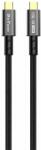 DeTech Кабел за данни DeTech DE-C-C, 100W, 4K, 10GB/s, Type-C - Type-C, PD, 1.0m, Черен - 40345