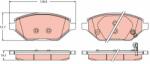 TRW set placute frana, frana disc TRW GDB2425 (GDB2425)