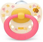 Nuk Силиконова залъгалка NUK - Signature, 18-36 месеца, Розов с картинка + кутийка за съхранение и стерилизация (10739680-Розов с картинка)