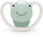 Nuk Силиконова залъгалка NUK - Space, Жаба с кутия за стерилизиране, 0-6 m (10730269-Жаба)