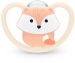 Nuk Силиконова залъгалка NUK - Space, Лисица, с кутийка, 0-6 m (10730269-Лисица)