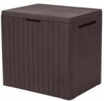 Strend Pro Lada depozitare de gradina, maro, 113 L, 58x44x55 cm, Keter Box City GartenVIP DiyLine