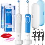 Oral-B Vitality 100 duopack + travel case white/blue