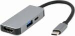 Gembird Hub USB-C PD HDMI USB 3.1 stație/replicator (A-CM-COMBO3-02)